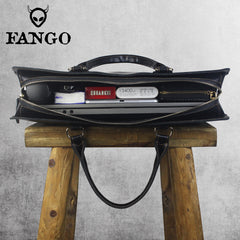 Handmade Leather Mens Cool Messenger Bag Briefcase Chest Bag Bike Bag Cycling Bag for men