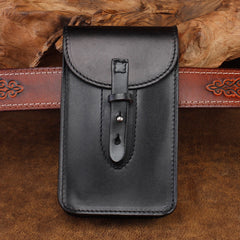 Cool Leather Mens Biker Cell Phone Holster Belt Pouch Side Bag Shoulder Bag for Men - iwalletsmen