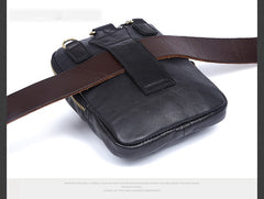 Leather Belt Pouch Mens Small Cases Waist Bag Hip Pack Belt Bag Fanny Pack Bumbag for Men