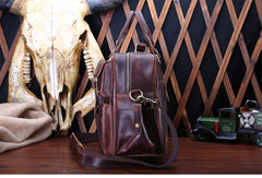 Genuine Leather Mens Cool Messenger Bag Work Bag Satchel Bag Briefcase Bag for men