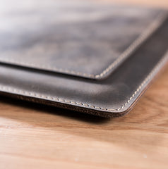 Handmade Leather Mens Clutch Cool Slim iPad Pro Case iPad Pro Cover for Men