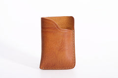 Handmade Leather Mens Cool billfold Wallet Card Holder Small Card Slim Wallets for Men