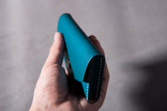 Handmade Leather Mens Cool billfold Wallet Card Holder Small Card Slim Wallets for Men - iwalletsmen