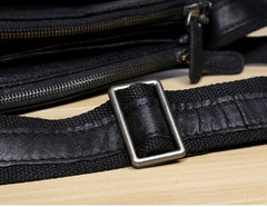 Genuine Leather Mens Cool Messenger Bag Chest Bag Bike Bag Cycling Bag for men