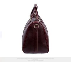 Genuine Leather Mens Cool Weekender Bag Travel Bag Duffle Bags Overnight Bag Holdall Bag for men