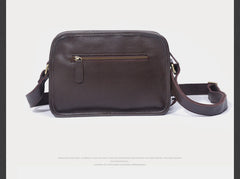 Genuine Leather Mens Cool Messenger Bag Small Bag Chest Bag Bike Bag Cycling Bag for men