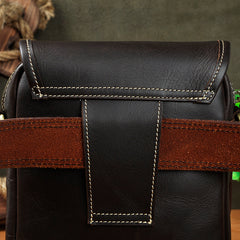 Cool Leather Belt Pouch Belt Bag Waist Bag Small Shoulder Bags For Men - iwalletsmen