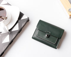 Handmade Leather Mens Cool billfold Wallet Card Holder Small Card Wallets for Men Women