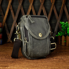 Leather Belt Pouch Mens Small Cases Waist Bag Hip Pack Belt Bag Fanny Pack Bumbag for Men