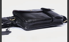 Leather Men Fanny Pack Small Waist Bag Hip Pack Belt Bag Bumbag for Men