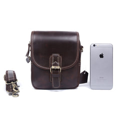 Leather Belt Pouch Mens Small Cases Waist Bag Hip Pack Belt Bag Fanny Pack Bumbag for Men