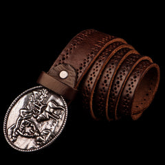 Handmade Genuine Leather Mens Belt Custom Cool Leather Men Black Belt for Men