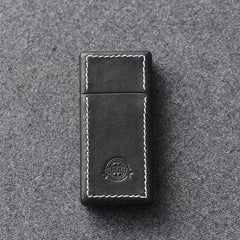 Cool Mens Leather Portable Ashtray Travel Ashtray Pocket Ashtray Lighter for Men - iwalletsmen
