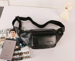 Leather Mens FANNY PACK MENS WAIST BAG HIP PACK BELT BAG FOR MEN - iwalletsmen