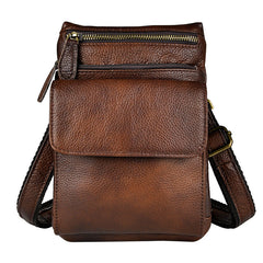 Leather Belt Pouch Mens Small Cases Waist Bag Hip Pack Belt Bag Fanny Pack Bumbag for Men