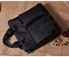 Handmade Leather Mens Cool Messenger Bag Work Bag Satchel Bag Briefcase Bag for men