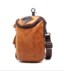 Leather Belt Pouch Mens Small Cases Waist Bag Hip Pack Belt Bag Fanny Pack Bumbag for Men