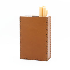 Handmade Brown Leather Cigarette Holder Mens Cool Cigarette Holder Case for Men - iwalletsmen