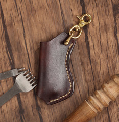 Cool Mens Leather disposable Lighter Case with Loop lighter Holder with clips - iwalletsmen