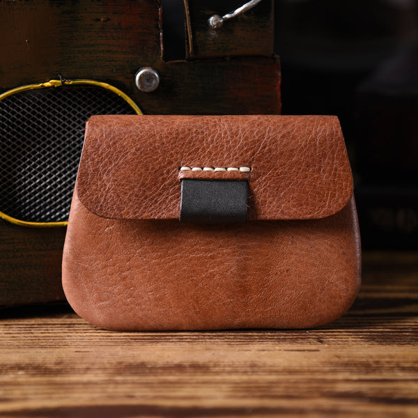 Handmade Mens Cool billfold Leather Wallet Men Small Coin Slim Wallets Bifold for Men - iwalletsmen