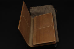 Handmade Leather Tooled Hobbit Mens Long Wallet Cool Leather Wallet Clutch Wallet for Men