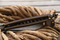 Handmade Leather Mens Cool Long Leather Wallet Card Clutch Wallet for Men - iwalletsmen