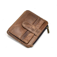 Cool Leather Mens Wallet Slim Wallet Card Front Pocket Wallet for Men - iwalletsmen