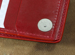 Handmade Leather Tooled Trifold Henna Floral Mens Long Wallet Cool Leather Wallet Clutch Wallet for Men