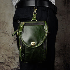 Leather Belt Pouch Mens Small Cases Waist Bag Hip Pack Belt Bag Fanny Pack Bumbag for Men