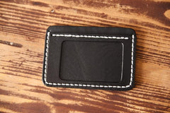 Handmade Mens Cool billfold Leather Wallet Men Small Card Slim Wallets for Men
