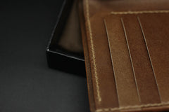 Handmade Leather Tooled Predator Mens billfold Wallet Cool Leather Wallet Slim Wallet for Men