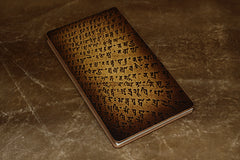 Handmade Leather Tooled Shakya Muni Buddhism Notebook Journal Travel Book Diary