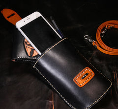 Leather Belt Pouch Mens Small Cases Waist Bag Hip Pack Belt Bag Fanny Pack Bumbag for Men