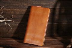Handmade Leather Mens Clutch Wallet Cool Leather Wallet Long Phone Wallets for Men