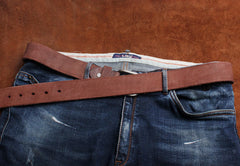 Genuine Leather Mens Leather Men Brown Black Belt for Men Cool Leather Belt