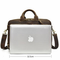 Genuine Leather Mens Cool Messenger Bag Work Bag Satchel Bag Briefcase Bag for men