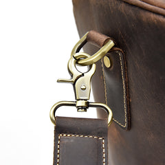 Genuine Leather Mens Cool Weekender Bag Travel Bag Duffle Bags Overnight Bag Holdall Bag for men