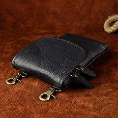 Leather Belt Pouch Mens Cases Waist Bag Hip Pack Belt Bag Fanny Pack Bumbag for Men