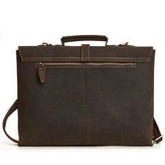 Vintage Mens Leather Briefcase Business Handbag Shoulder Bags For Men - iwalletsmen