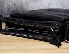 Genuine Leather Mens Cool Messenger Bag Chest Bag Bike Bag Cycling Bag for men