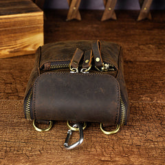 Leather Belt Pouch Mens Small Cases Waist Bag Hip Pack Belt Bag Fanny Pack Bumbag for Men