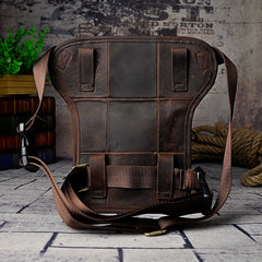 Leather Belt Pouch Mens Small Cases Waist Bag Hip Pack Belt Bag Fanny Pack Bumbag for Men