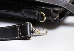 Genuine Leather Mens Cool Messenger Bag Briefcase Chest Bag Bike Bag Cycling Bag for men