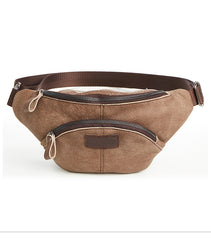 Leather Fanny Pack Mens Waist Bag Hip Pack Belt Bag Bumbag for Men