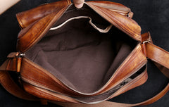 Genuine Leather Mens Cool Messenger Bag Chest Bag Bike Bag Cycling Bag for men