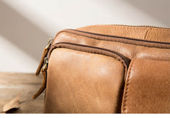 Leather Mens FANNY PACK MENS WAIST BAG HIP PACK BELT BAG FOR MEN - iwalletsmen