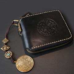 Handmade Leather Mens Chain Biker Wallet Cool Leather Wallet Small Wallets for Men - iwalletsmen