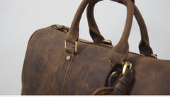 Cool Leather Mens Weekender Bags Vintage Travel Bags Duffle Bag for Men - iwalletsmen