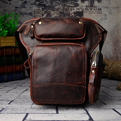 Leather Belt Pouch Mens Small Cases Waist Bag Hip Pack Belt Bag Fanny Pack Bumbag for Men