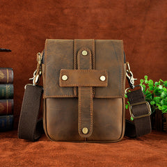 Leather Belt Pouch Mens Small Cases Waist Bag Hip Pack Belt Bag Fanny Pack Bumbag for Men